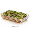bac3 Piece Transparent Glass Casserole Baking Dish Set