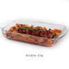 bac3 Piece Transparent Glass Casserole Baking Dish Set