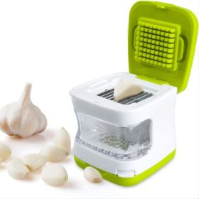 1pc Garlic Press Stainless Steel Double-sided Gadget Crusher And Slicer With Ergonomic Design And Practical Kitchen Utensil