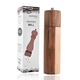 Wooden Salt and Pepper Grinder Set Manual Salt and Pepper Mills for Seasoning; Meal Prep; Cooking; Serving