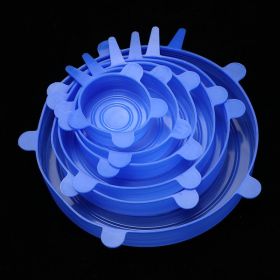 6pcs Silicone Stretch Lids; Reusable Durable Food Storage Lids For Bowls; 6 Different Sizes To Fit Most Containers