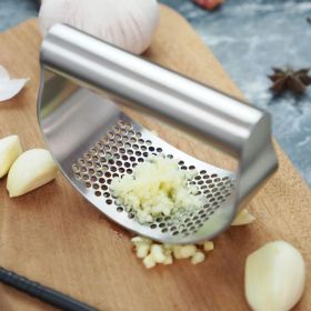 100% Stainless Steel Garlic Press Rocker Garlic Rocker Crusher Garlic Chopper Mincer