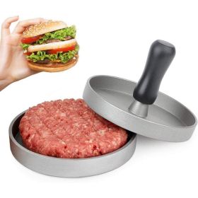 1pc Non-Stick Aluminum Burger Press - Perfect for Burgers, Patties, Meatballs, Grilling, and Kitchen Cooking