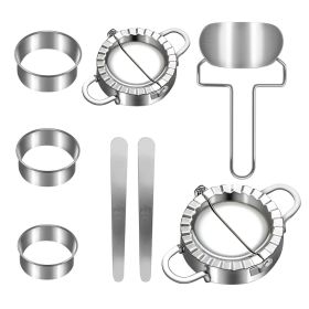 Dumpling maker stainless steel dumpling mold set;  suitable for Ravioli making machine Pastry filling
