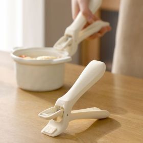 Anti-scalding Silicone Non-slip Bowl Clip Hot Plate Gripper, Stainless Steel Pot Clip