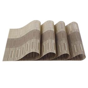 6 Pcs Non Slip Placemats Easy Wipe Clean Table Mats PVC Placemats for Dining Table Hotel Restaurant Tabletop Mats