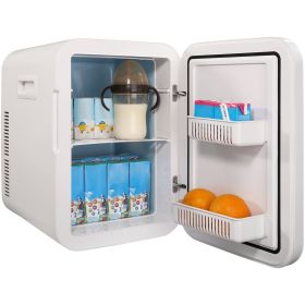Vevor Mini Fridge for Bedroom, 20L Skincare Fridge with Touch Screen Temper Control, Small Beverage Refrigerator