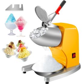 VEVOR 110V Electric Ice Shaver Crusher,300W 1450 RPM Snow Cone Maker Machine with Dual Stainless
