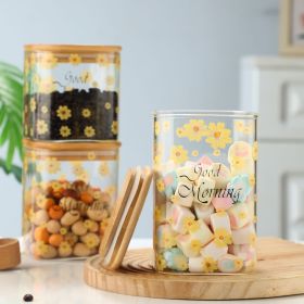 3 Pcs Glass Storage Cans Coffee Cans Candy Cans Snack Cans Miscellaneous Grain Cans Tea Cans Storage Cans