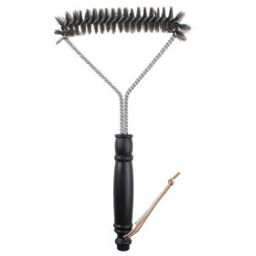 12 Inch BBQ Wire Grill Brush Triangular Stainless