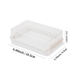 1pc Kitchen Butter Preservation Box, Easy Slice into Pats, Dividable Pan With Lid