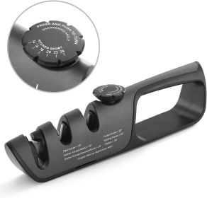 Knife Sharpener  3 Stage Kitchen Chef for Knife and Scissor Quickly Safely with Adjustable Angle Button
