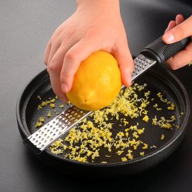 1pc Stainless Steel Lemon Zester & Cheese Grater; Kitchen Gadget
