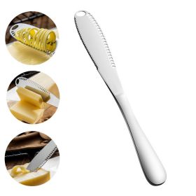 3 In 1 Stainless Steel Butter Spreader Knife, Curler Cutter