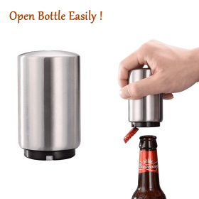 Automatic Beer Soda Bottle Opener Push Down Opener For Bar Cap Bottle Magnetic Automatic