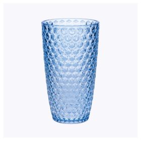 Plastic Diamond Cut Acrylic Drinking Glasses Set of 4