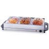 VEVOR Electric Buffet Server & Food Warmer, 25.6" x 15" Portable Stainless Steel Chafing Dish Set with Temp Control & Oven-Safe Pan, Catering