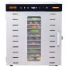 VEVOR Food Dehydrator Machine, 10 Stainless Steel Trays, 1000W Electric Food Dryer with Digital Adjustable Timer & Temperature