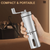 Hand Crank Conical Burr Grinder Stainless Steel for Coffee Beans or Pepper Corn