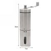 Hand Crank Conical Burr Grinder Stainless Steel for Coffee Beans or Pepper Corn