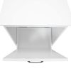 Trash Can Cabinet with Adjustable Door Tilted Angles;  Kitchen Garbage Bin Holder, White