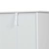 Trash Can Cabinet with Adjustable Door Tilted Angles;  Kitchen Garbage Bin Holder, White