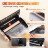 VEVOR Vacuum Sealer Machine, 80Kpa 130W Powerful, Multifunctional for Dry and Moist Food Storage, Automatic and Manual Air Sealing System