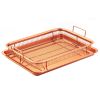 Crisper Tray Set Non Stick Cookie Sheet, Oven Tray or Air Fry Pan Grill Basket Dishwasher Safe Oil Free