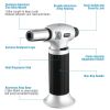 Culinary Butane Torch Chef Kitchen Cooking Tool Lighter Refillable Adjustable Flame with Safety Lock