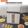 VEVOR Food Dehydrator Machine, 10 Stainless Steel Trays, 1000W Electric Food Dryer with Digital Adjustable Timer & Temperature
