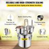 VEVOR Alcohol Still 5 Gal 19L Water Alcohol Distiller Copper Tube With Circulating Pump Home Brewing Kit Build-in Thermometer