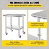 VEVOR Stainless Steel Work Table with Wheels 24 x 30 Heavy Duty for Home - Commercial Kitchen Business