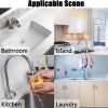 1pc Faucet Sink Splash Guard Mat, Silicone Sink Draining Pad Behind Faucet, Gray Black Silicone Drying Mat