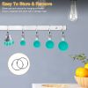8Pcs Plastic Measuring Cups and Spoon, Set Kitchen Utensil Tools