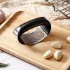 Anual Stainless Steel Rocker Garlic Press Mincer Tool Kitchen Gadgets
