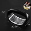 Anual Stainless Steel Rocker Garlic Press Mincer Tool Kitchen Gadgets