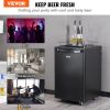 VEVOR Beer Kegerator, Dual Tap Dispenser, Full Size Keg Refrigerator With Shelves, CO2 Cylinder, Drip Tray & Rail, 32¬∞F- 50¬∞F Temperature