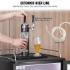 VEVOR Beer Kegerator, Dual Tap Dispenser, Full Size Keg Refrigerator With Shelves, CO2 Cylinder, Drip Tray & Rail, 32¬∞F- 50¬∞F Temperature