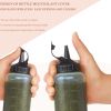 3Pcs 12 oz Plastic Squeeze Condiment Bottles; Refillable With Twist On Cap Lids