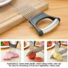 Stainless Steel Onion Holder Slicer Vegetable Tool, Kitchen Gadget