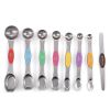 Set Of 8; Magnetic Measuring Spoon Set; Fits In Spice Jars; Stackable