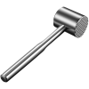 Meat Masher Stainless Steele Hammer Tool, Cube Steak Maker Meat Beater Tenderizing Mallet