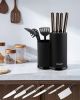 Cookit Brand Knife Block; Kitchen Universal Knife Holder without Knives; Detachable Knife Storage with Scissors Slot