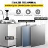 VEVOR Cheese Dispenser with Pump, 2.6Qt Capacity, 650W Hot Fudge Warmer, Stainless Steel