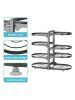 6-layer Pot And Lid Sorting Rack, Adjustable for Under The Cabinet, Kitchen Organization And Storage, Black