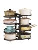 8 Tier Pots and Pans Lid Organizer Holder, Adjustable for Under Cabinet, Rack for Kitchen Storage