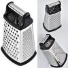 4 Sides Cheese and Vegetables Box Grater Stainless Steel Multifunctional Slicer