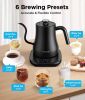 Gooseneck Electric Kettle with Temperature Control, 27oz Rapid Heating Pour Over Coffee/Tea, Auto Shut Off & Boil-Dry Protection,