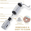 Hand Crank Conical Burr Grinder Stainless Steel for Coffee Beans or Pepper Corn