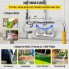 VEVOR Commercial Faucet Pre-Rinse with Sprayer, 8" Adjustable Center Mount Kitchen Faucet with 12" Swivel Spout